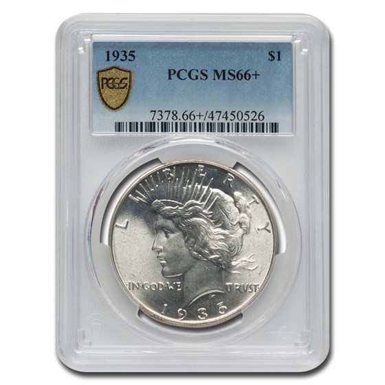1935 Peace Dollar MS-66+ PCGS 1935 Peace Dollar MS-66+ PCGS